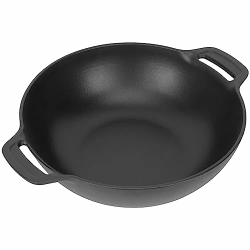 SafBbcue 7425 Gourmet BBQ System Wok For Weber Gourmet BBQ System Accessories, Weber 22" & 26" Kettle, Performer, Performer Deluxe Charcoal Grills Accessories, Weber Spirit & Spirit II 200/300 Series