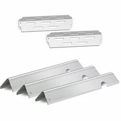 Tombili 17" Flavorizer Bars And Heat Deflector Replacement For Weber Genesis II Grill Parts, Fits Genesis II 200 Series E210 S210 LX E240 LX S240.