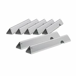 WEMEIKIT 66797 & 66033 Flavorizer Bars 17-Inch Replacement For Weber Genesis II E-410 E-415 S-435, Genesis II/LX 400 Series (2017 And Newer) Grill Parts, Stainless Steel Flavor Bars, Pack Of 7