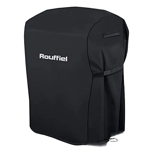 Rouffiel Gas Grill Covers, 30 Inch BBQ Grill Cover 600D Heavy Duty Waterproof, Outdoor Barbecue Cover Non-Fade And Rip Proof Fits Grills Of Weber, Char-Broil
