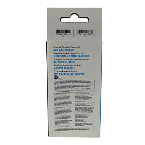 SAMSUNG Genuine Filter For Refrigerator Water And Ice, Carbon Block Filtration For Clean, Clear Drinking Water, 6-Month Life, DA29-00003G, 1 Pack - Image 3