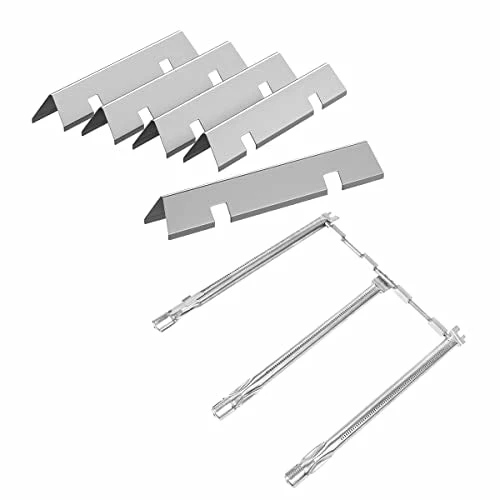 SafBbcue 7636 69787 Replacement For Weber Spirit 300 Flavorizer Bars Weber Spirit E310 Burner Tubes Cover Weber Spirit E310 E320 E330 SP320 SP310 Grill Parts 46510001 47510001