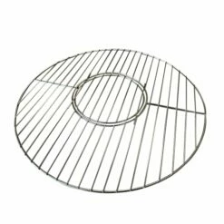 VORTEX (IN)DIRECT HEAT Accessories For Weber Kettle, Big Green Egg, Kamado, BGE And Charcoal Grills (Gourmet BBQ Cooking Grate -Stainless 21.5" With 9" Center)