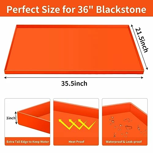 Silicone Griddle Mat For Blackstone 36 Inch Griddle, Heavy Duty Food Grade Griddle Buddy Mat, Blackstone Cover Mat For Griddle, Outdoor Blackstone Griddle Must-Have Accessories, Protect Your Griddle - Image 5