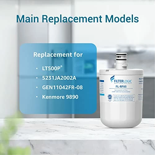 Filterlogic 5231JA2002A Refrigerator Water Filter, Replacement For LG® LT500P®, GEN11042FR-08, ADQ72910911, ADQ72910901, Kenmore 9890, 46-9890, LFX25974ST, LMX25964ST, LSC27925ST, 3 Pack - Image 7