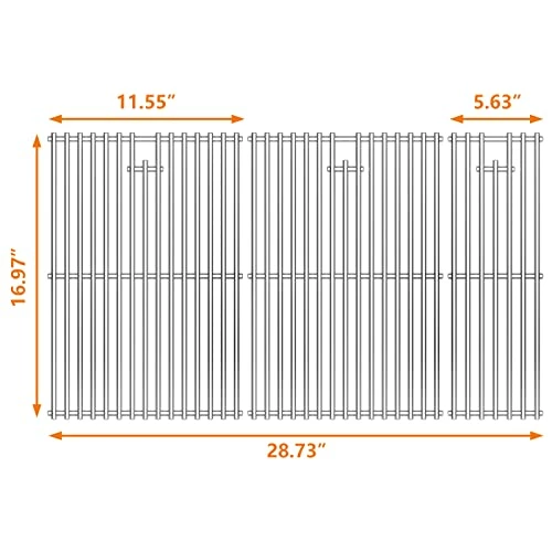 Hisencn Cooking Grates For Nexgrill 720-0882A Evolution Infrared Plus 5-Burner, Stainless Steel Solid Rod Grill Cooking Grids Replacement Parts, 3 Pack - Image 9