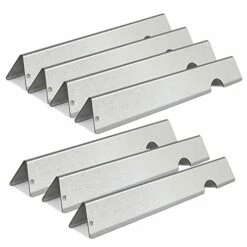 Zemibi Grill Flavorizer Bars Replacement For Weber 66030, 66033, Weber Genesis II LX 400 Series Gas Grill, Weber Genesis II SE-410 Grill Parts And Genesis II E-410 LP, 7 PC Stainless Steel Heat Plate