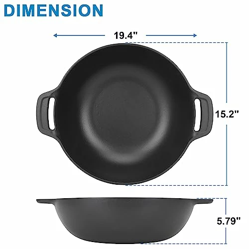 SafBbcue 7425 Gourmet BBQ System Wok For Weber Gourmet BBQ System Accessories, Weber 22" & 26" Kettle, Performer, Performer Deluxe Charcoal Grills Accessories, Weber Spirit & Spirit II 200/300 Series - Image 6