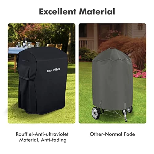 Rouffiel Gas Grill Covers, 30 Inch BBQ Grill Cover 600D Heavy Duty Waterproof, Outdoor Barbecue Cover Non-Fade And Rip Proof Fits Grills Of Weber, Char-Broil - Image 2