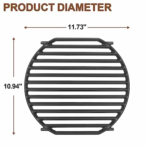 Outspark 64830 Grill Grate For Weber Gourmet BBQ System Sear Grate,Cast Iron Cooking Grid For Spirit/Spirit II 200/300 SER,Weber Genesis II E-310,II LX S-440,Cast Iron Gourmet BBQ System Accessory - Image 6