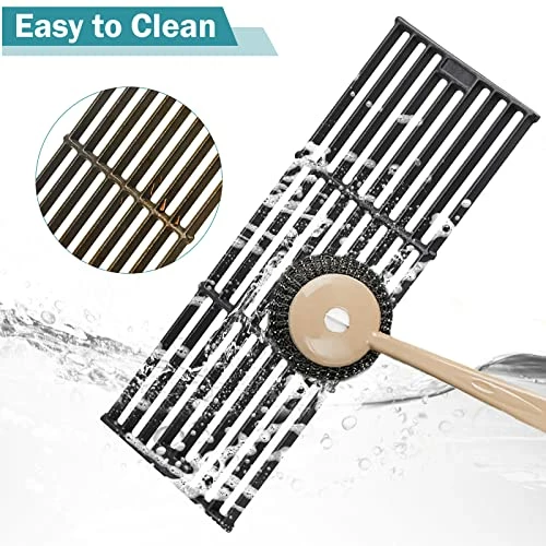 Criditpid Grill Grates Replacement For Char Griller 5050, 5650, 2121, 3001, 5072, 2123, 3072, 2828, 3030, 4000, King Griller 3008 5252, 19 3/4" Cast Iron Cooking Grid For Chargriller Duo 5050 Parts - Image 4