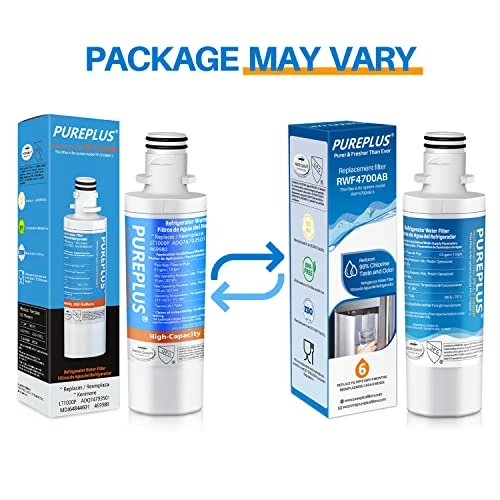 PUREPLUS ADQ747935 Replacement For LG LT1000P LT1000 Kenmore Elite 9980 LT1000PC, MDJ64844601 ADQ74793501, LMXS28626S, LFXS26973S, LT120F Refrigerator Water And Air Filter,3Pack, Model: RWF4700AB - Image 9