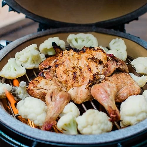 Stainless Steel Cooking Grate For Small And MiniMax Big Green Egg Accessories 13 Inches Cooking Grid Grate Replacement For Most 13-In Barbecue Ceramic Grill And Smoker,Work Grate On Kamado Joe Jr - Image 2