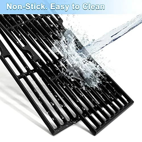 Adviace Grill Replacement Parts For Charbroil Performance 2 Burner 463673519, 463625217, 463625219, G470-0002-W1, G470-0003-W1, Cast Iron Grill Grates, Heat Plates, Burners, Crossover Tubes, Igniters. - Image 2