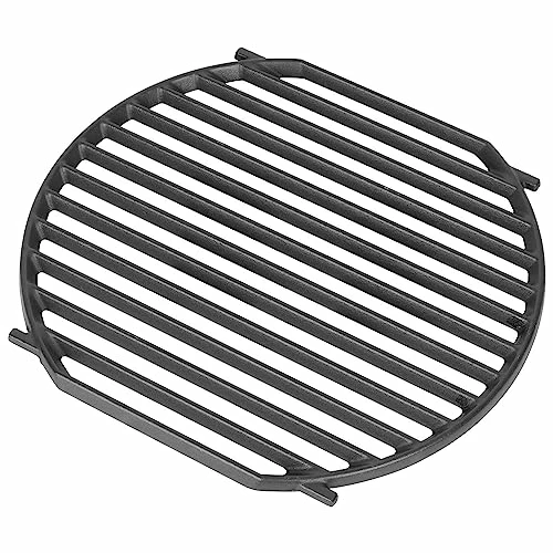 Outspark 64830 Grill Grate For Weber Gourmet BBQ System Sear Grate,Cast Iron Cooking Grid For Spirit/Spirit II 200/300 SER,Weber Genesis II E-310,II LX S-440,Cast Iron Gourmet BBQ System Accessory