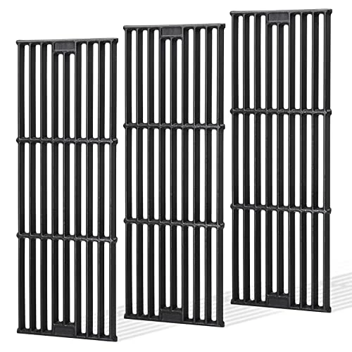 Criditpid Grill Grates Replacement For Char Griller 5050, 5650, 2121, 3001, 5072, 2123, 3072, 2828, 3030, 4000, King Griller 3008 5252, 19 3/4" Cast Iron Cooking Grid For Chargriller Duo 5050 Parts