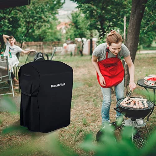 Rouffiel Gas Grill Covers, 30 Inch BBQ Grill Cover 600D Heavy Duty Waterproof, Outdoor Barbecue Cover Non-Fade And Rip Proof Fits Grills Of Weber, Char-Broil - Image 3
